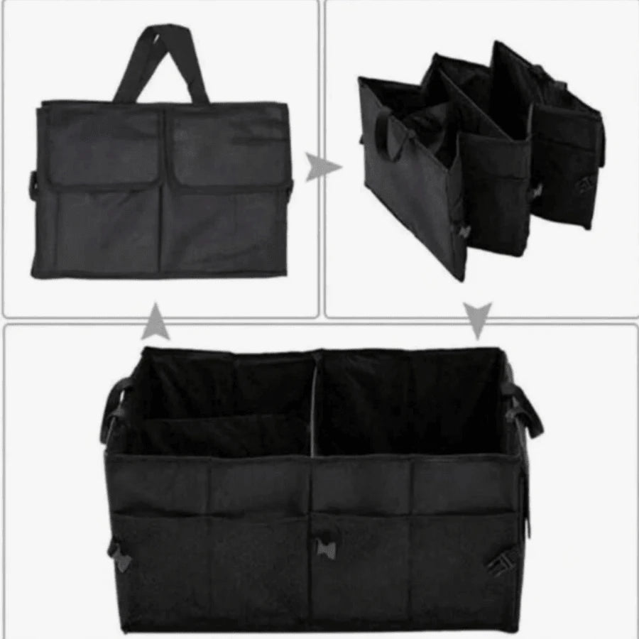 BDTGP 1 Car Folding Trunk Organizer- Made Of Premium Oxford Fabric, Durable Polyester Fiber, Spacious, Foldable, Easy To Install, Compact Storage- Organizing Essentials And Accessories