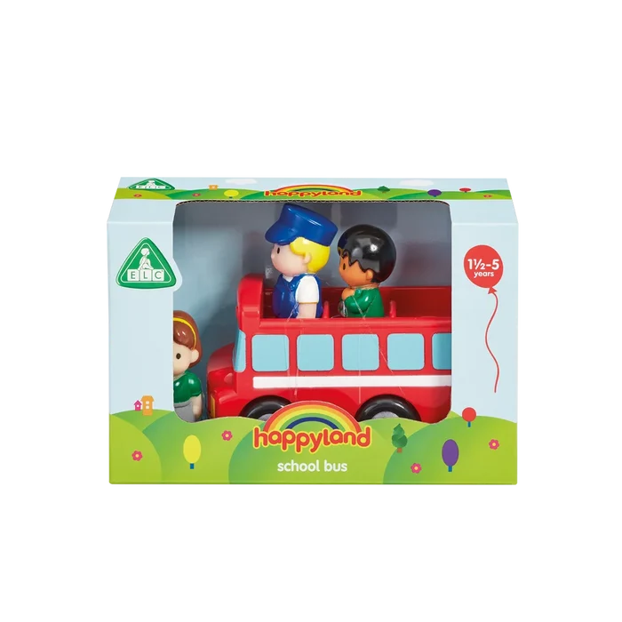 Early Learning Centre Happy Land School Bus 3 Figs