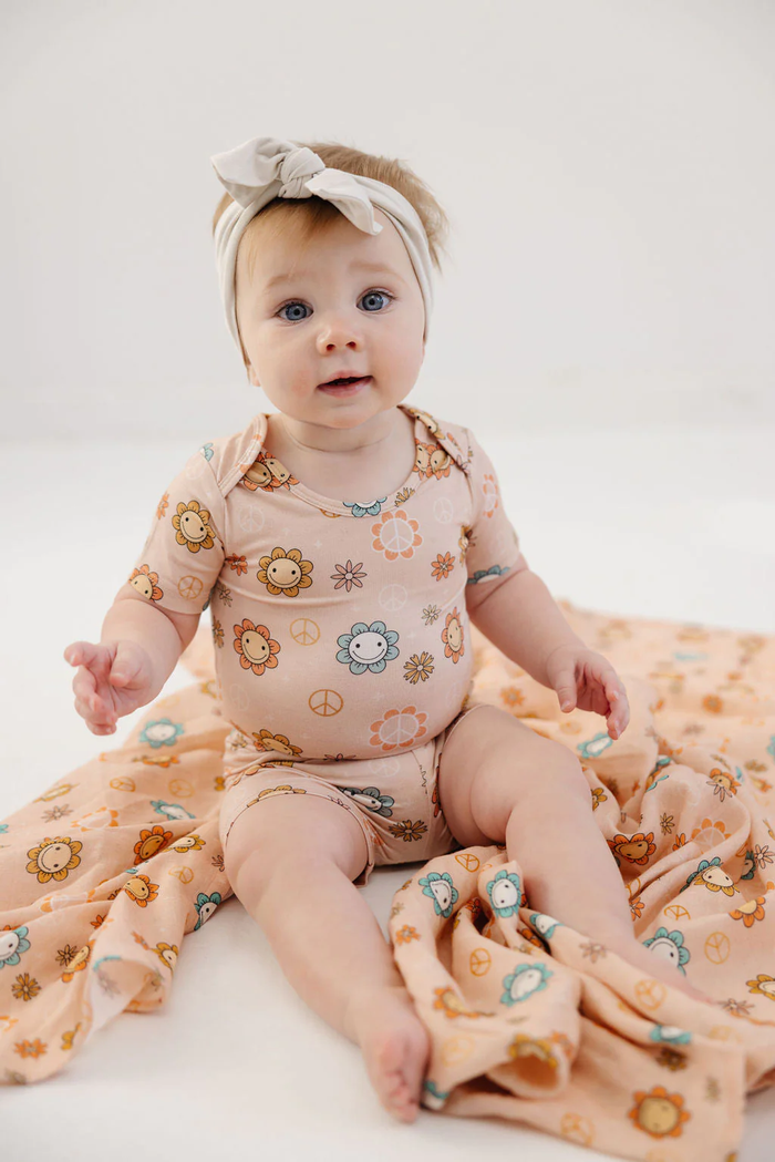 Peace + Love Muslin Swaddle