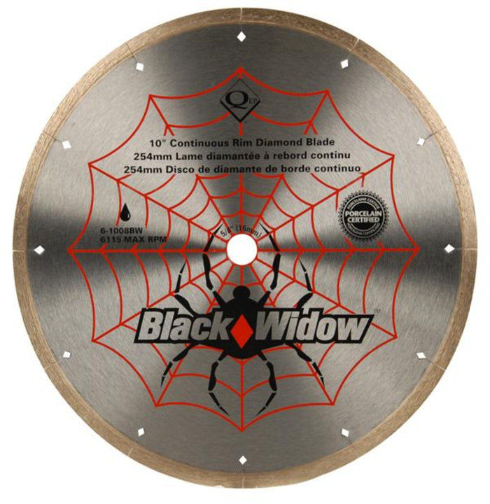 QEP 6-1008BW 10" Black Widow Diamond Blade