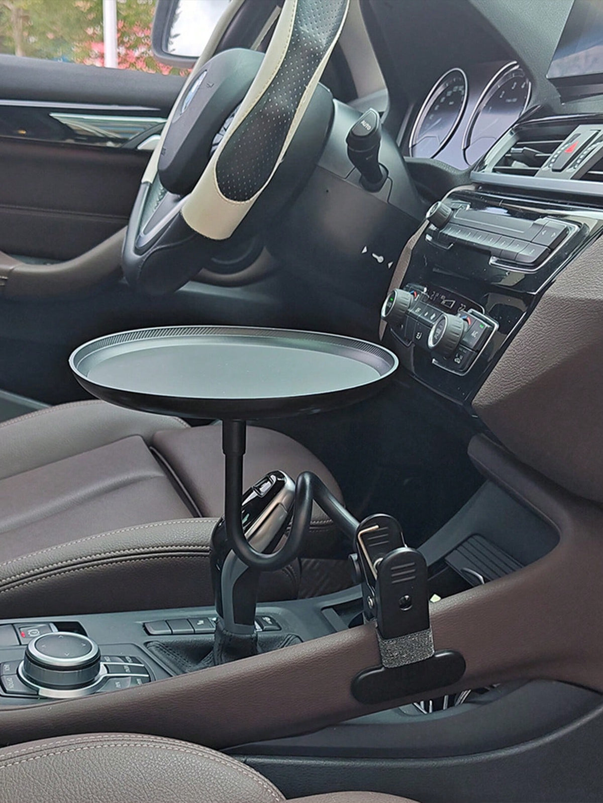 Universal Flexible Adjustable Car Tray – Holds Food, Drinks, Cosmetics & Tablets, Space-Saving Storage Solution For Front & Rear Passengers, Easy To Install & Remove, Multi-Functional Car Storage Rack