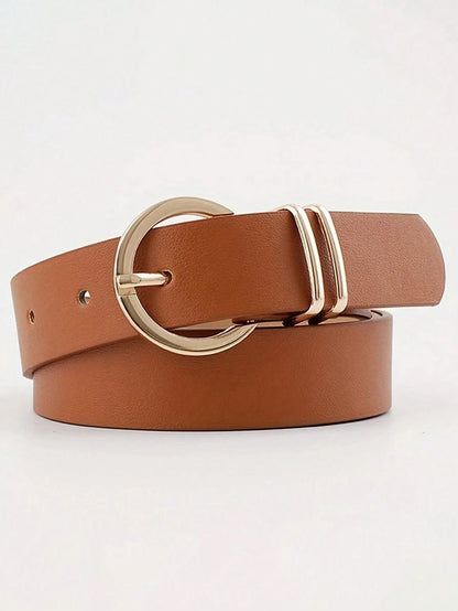 1/2/3pcs Women's Belts, Fashion Minimalist Commuter College Style Versatile Leather Belts, Daily Matching Skirts Casual Jeans Waist-Cinching Decorative Belts