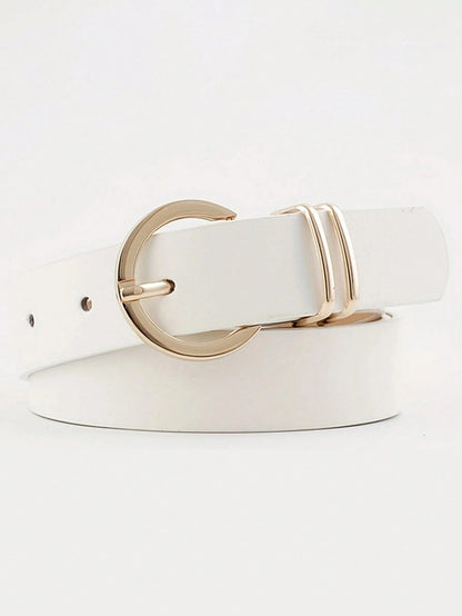 1/2/3pcs Women's Belts, Fashion Minimalist Commuter College Style Versatile Leather Belts, Daily Matching Skirts Casual Jeans Waist-Cinching Decorative Belts