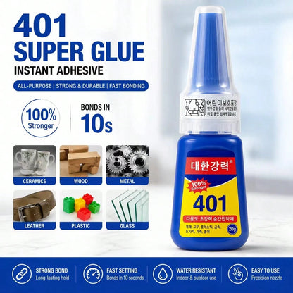 1/2pcs 401 Strong Welding Glue, Shoe Glue For Repairing Shoes, Multi-Purpose Adhesive For Ceramic, Metal, Plastic, Quick Drying Back To School