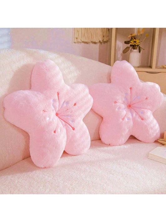 1-Pack Cute Cherry Petal Pillows Sofa Bedroom Tatami Living Room Pillow Flower Back Cushion, Halloween.Thanksgiving Gift