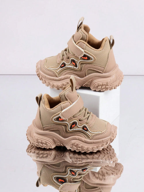 1 Pair Baby Sports Shoes Spring Autumn Fashion New Kids White Shoes Soft Sole Anti-Slip Boys Casual Skate Shoes Infant Breathable Shoes Soft Upper Breathable Sports Shoes, Suitable For Boys And Girls
