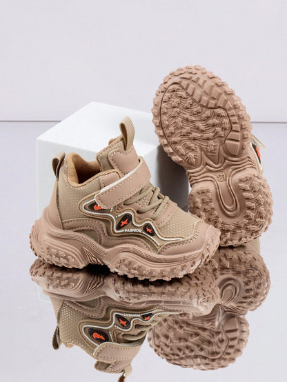 1 Pair Baby Sports Shoes Spring Autumn Fashion New Kids White Shoes Soft Sole Anti-Slip Boys Casual Skate Shoes Infant Breathable Shoes Soft Upper Breathable Sports Shoes, Suitable For Boys And Girls