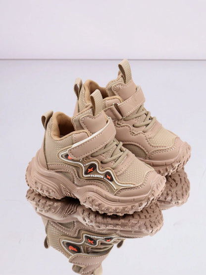 1 Pair Baby Sports Shoes Spring Autumn Fashion New Kids White Shoes Soft Sole Anti-Slip Boys Casual Skate Shoes Infant Breathable Shoes Soft Upper Breathable Sports Shoes, Suitable For Boys And Girls