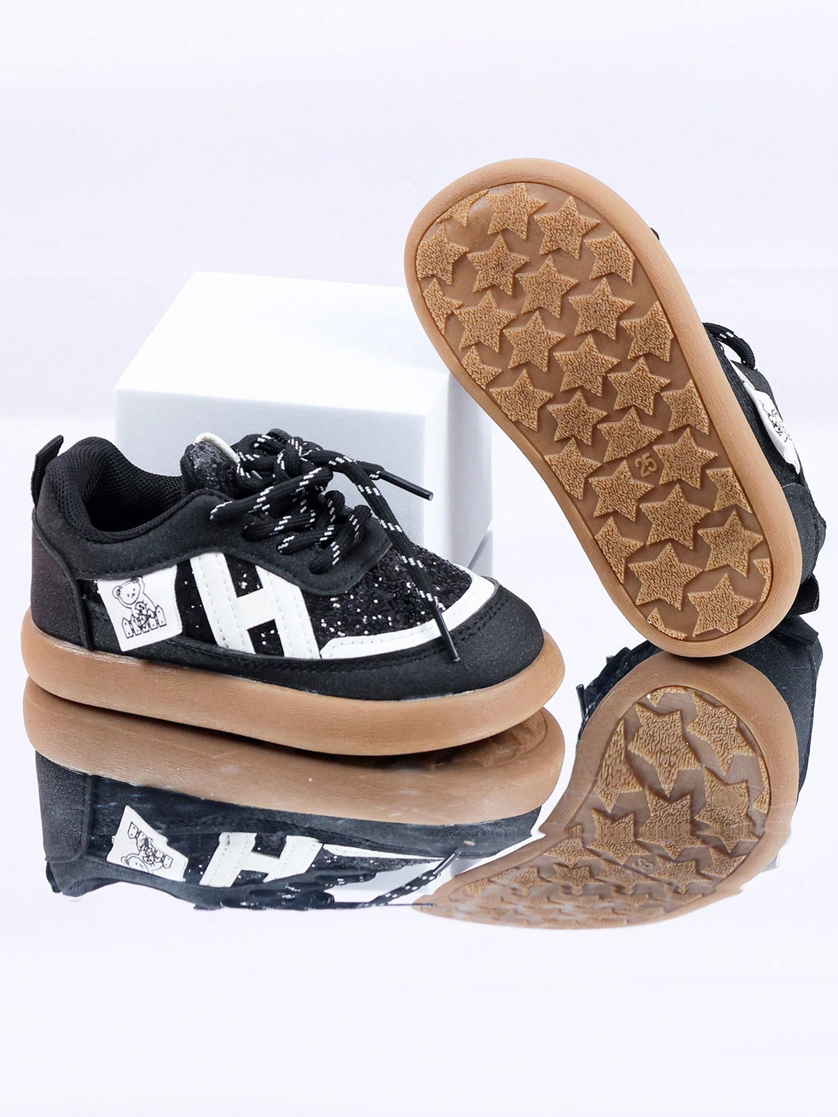 1 Pair Baby Sports Shoes, Spring/Autumn Fashion New White Sneakers, Soft Sole Anti-Slip Boys Casual Board Shoes, Breathable Infant Shoes, Soft Upper Breathable Sports Shoes, Suitable For Boys And Girl