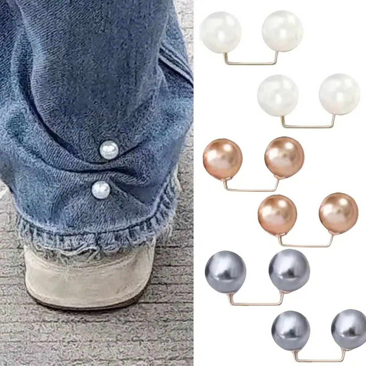 10/1pc Invisible Pant Leg Shortening Clips, Anti-Slip Pant Hem Clips, No-Sew Hidden Pant Leg Fixing Buckles, Anti-Curling Pant Hem Fixing Device, Pant Hem Fixing Clips, Perfect For Custom Clothing, Ca