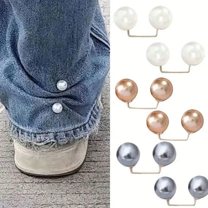 10/1pc Invisible Pant Leg Shortening Clips, Anti-Slip Pant Hem Clips, No-Sew Hidden Pant Leg Fixing Buckles, Anti-Curling Pant Hem Fixing Device, Pant Hem Fixing Clips, Perfect For Custom Clothing, Ca