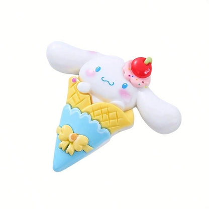 10/20pcs Sanrio Hello Kitty Jewelry Accessories, Cute DIY Beads Jewelry Materials, Suitable For Phone Cases, Cartoon Decoration Landscape Aquarium Ornaments