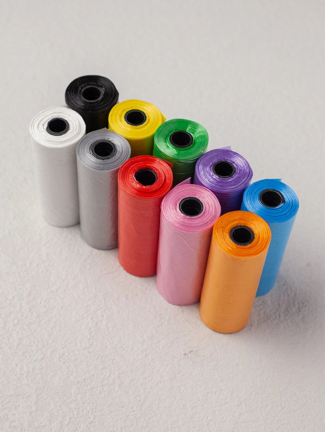 10 Rolls (150pcs) Solid Color Pet Waste Bags, Suitable For Cat/Dog Poop Cleaning And Sanitary Supplies