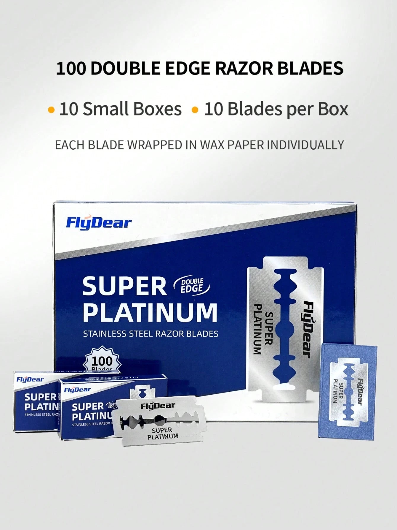 100/50/40/20/10 Pieces Stainless Steel Dual-Edge Blades| Shaving Razor For Men And Women| Precision-Crafted Haircut & Grooming Tools