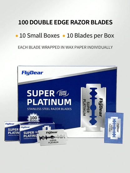100/50/40/20/10 Pieces Stainless Steel Dual-Edge Blades| Shaving Razor For Men And Women| Precision-Crafted Haircut & Grooming Tools