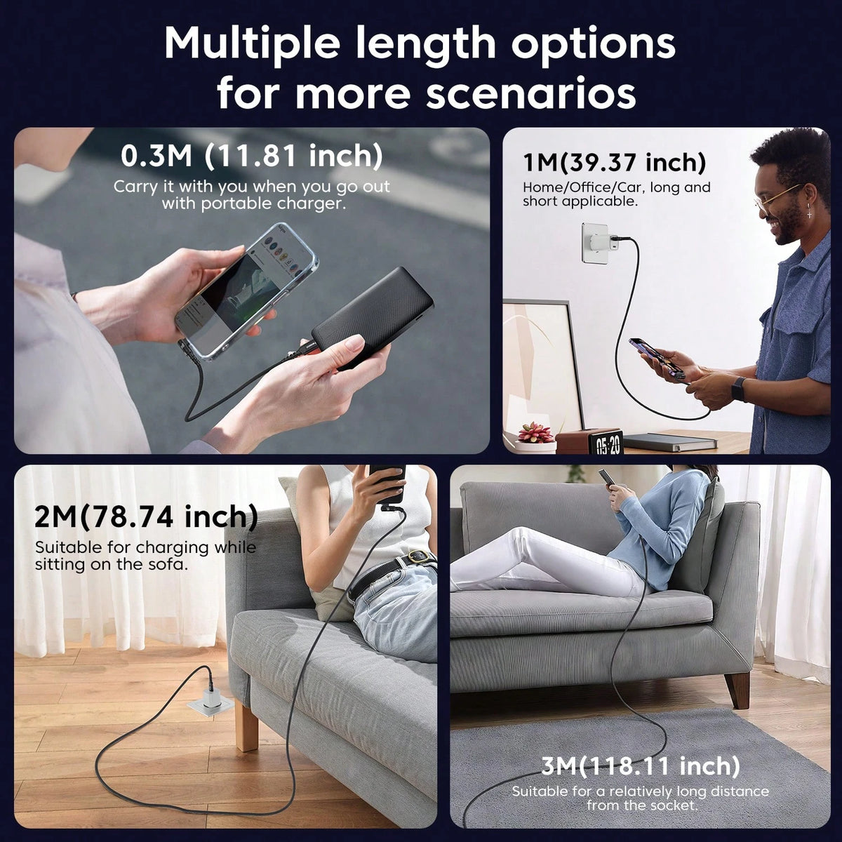 [100W Fast Charging Cable]100W Type-C To Type-C Fast Charging Cable, 90° Bend, Compatible With 15 Pro/Pro Max/Plus, Pro/Air5, And Other Models, Length Options 3.3ft/6.6ft/10ft, Compatible With Iphone