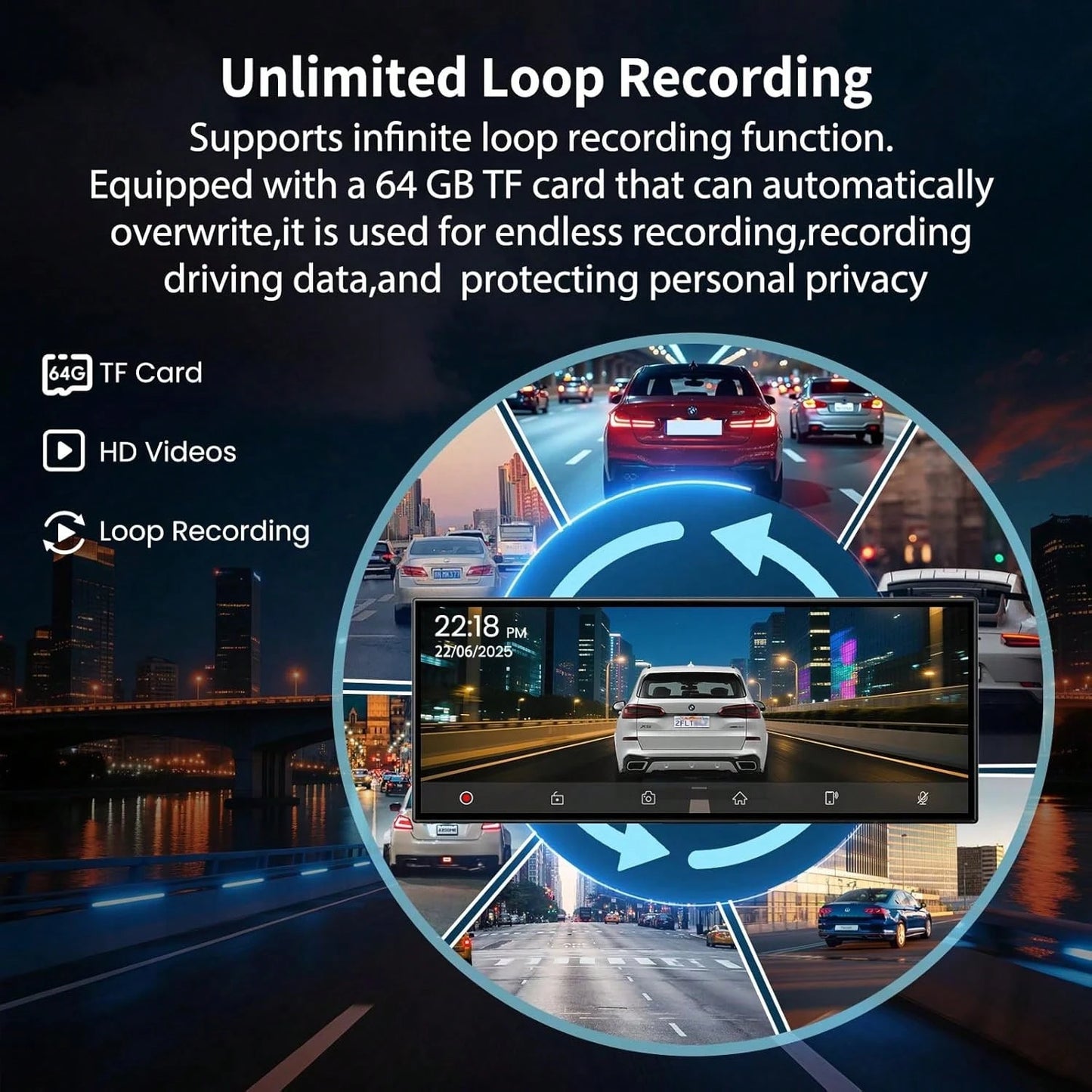 11.5INCH Double Din Car Stereo Wireless CarPlay Wireless Android Auto, Android 2+64G Touchscreen Car Radio Head Unit With Bluetooth 4.0, DSP, WiFi, HDCamera, Haudio