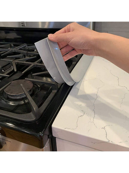 1pc/2pcs Silicone Sealing Strip, Kitchen Stove Countertop Sealing Gasket, Oil & Dust Proof Silicone Sealing Filler