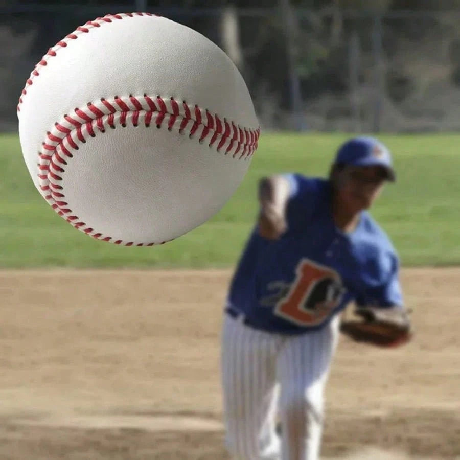 1pc 9 Inch Solid Baseball, For Baseball Pitching Training. Outer Layer Made Of PU Material, Inner Layer Made Of Foam Rubber Material