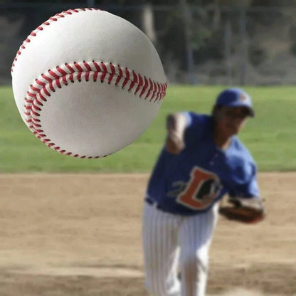 1pc 9 Inch Solid Baseball, For Baseball Pitching Training. Outer Layer Made Of PU Material, Inner Layer Made Of Foam Rubber Material