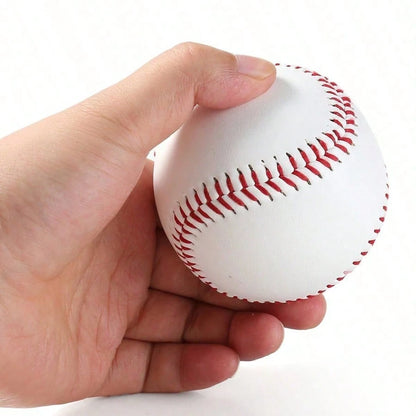 1pc 9 Inch Solid Baseball, For Baseball Pitching Training. Outer Layer Made Of PU Material, Inner Layer Made Of Foam Rubber Material
