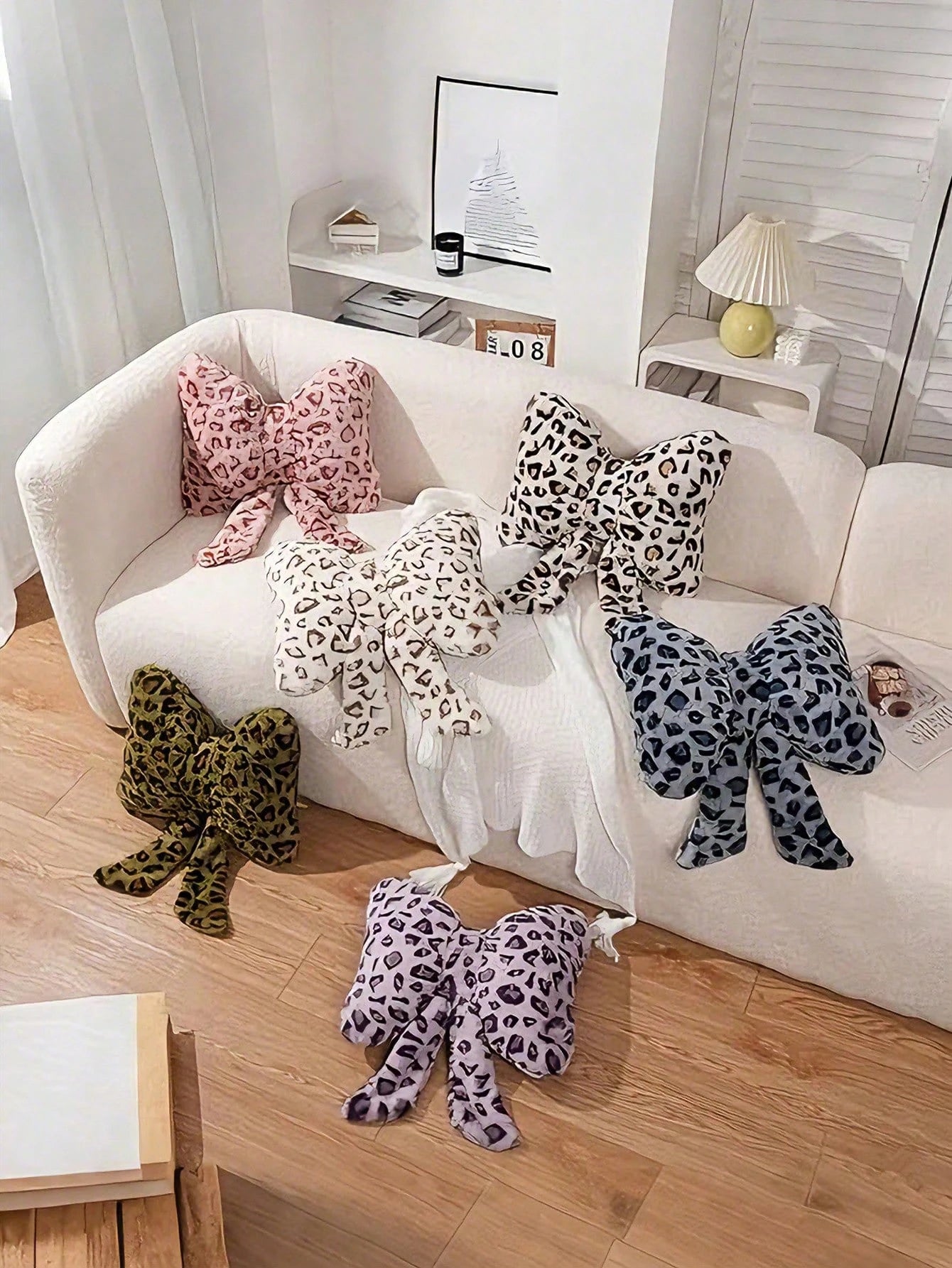 1pc Bowknot Decorative Cute Cushion, Suitable For Bed Sofa, Soft Plush Pillow Gift, Suitable For Sofa Bedroom Living Room Home Decor, Room Decor, Cushion Cover, Bedroom Room Decor, Outdoor Pillows, Th