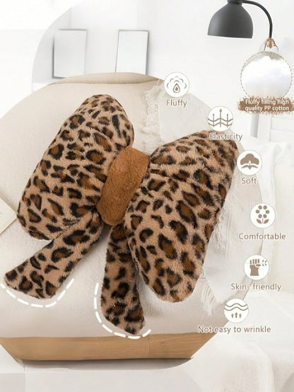 1pc Bowknot Decorative Cute Cushion, Suitable For Bed Sofa, Soft Plush Pillow Gift, Suitable For Sofa Bedroom Living Room Home Decor, Room Decor, Cushion Cover, Bedroom Room Decor, Outdoor Pillows, Th