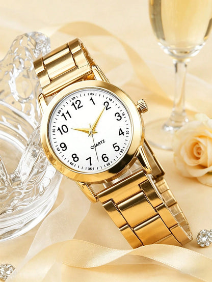 1pc Boys' Silver-Tone Alloy Band Casual Round Dial Quartz Watch, Suitable For Daily Wear, For Teen