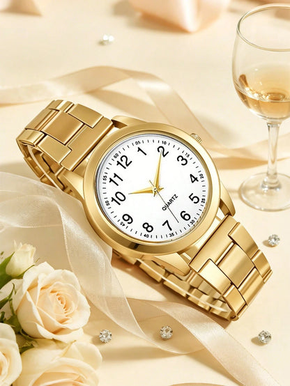1pc Boys' Silver-Tone Alloy Band Casual Round Dial Quartz Watch, Suitable For Daily Wear, For Teen