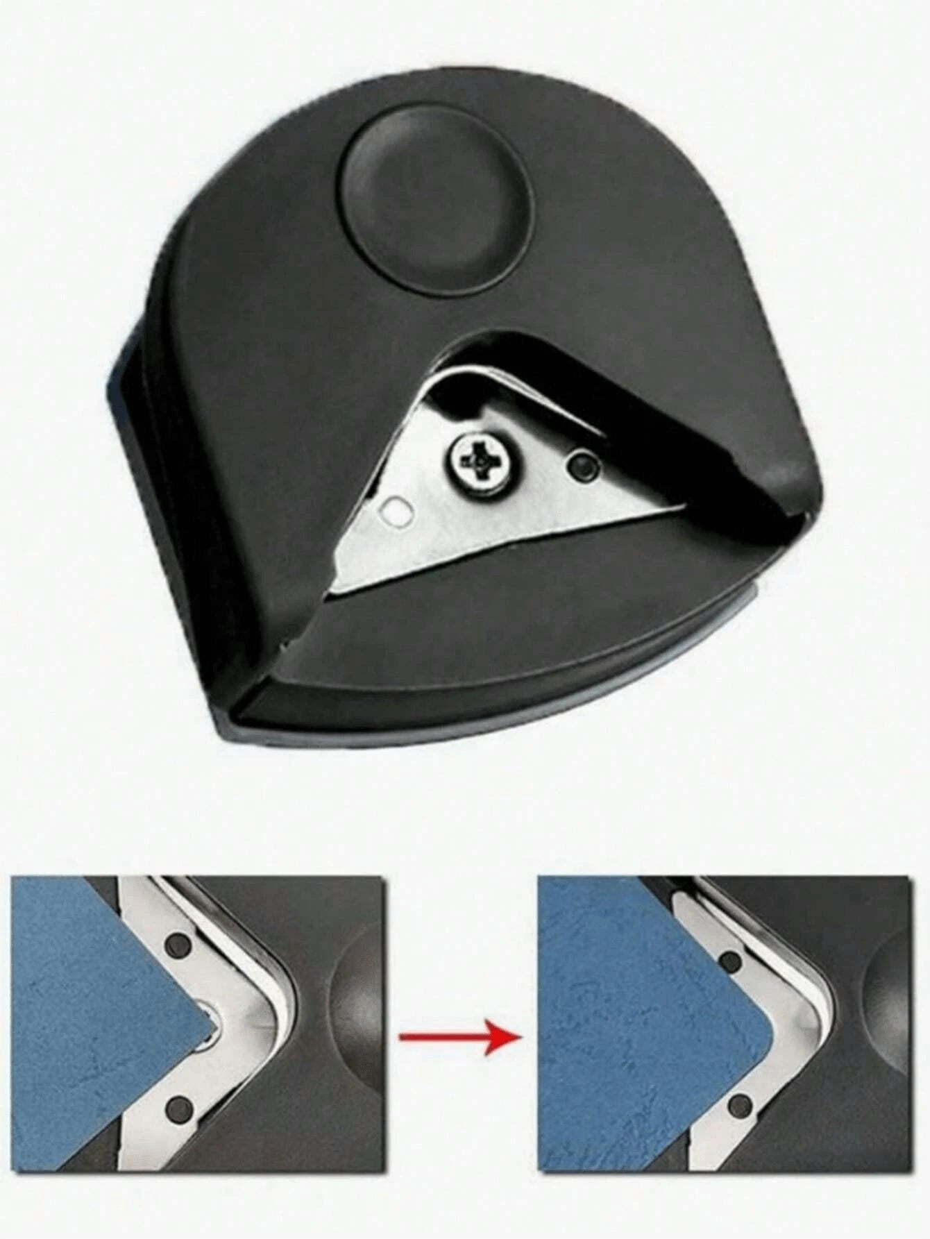 1PC Corner Rounder R4 Corner Punch Portable Paper Trimmer Cutter For Cards Photo Chamfering Cutter Cutting ToolHandmade Photo Paper Card Right Angle Pointed Arc Trimming Paper Cutter, Back To School