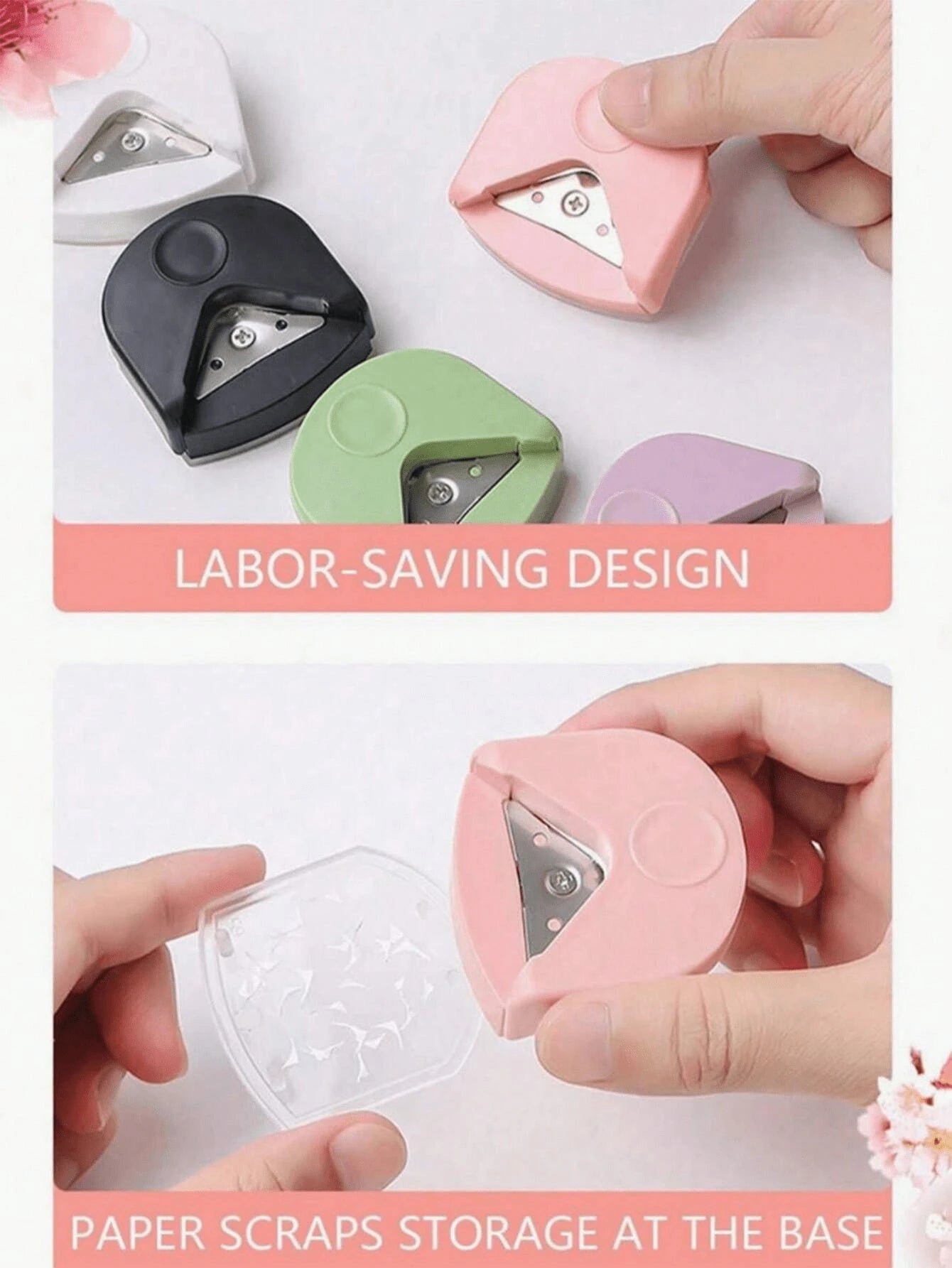 1PC Corner Rounder R4 Corner Punch Portable Paper Trimmer Cutter For Cards Photo Chamfering Cutter Cutting ToolHandmade Photo Paper Card Right Angle Pointed Arc Trimming Paper Cutter, Back To School