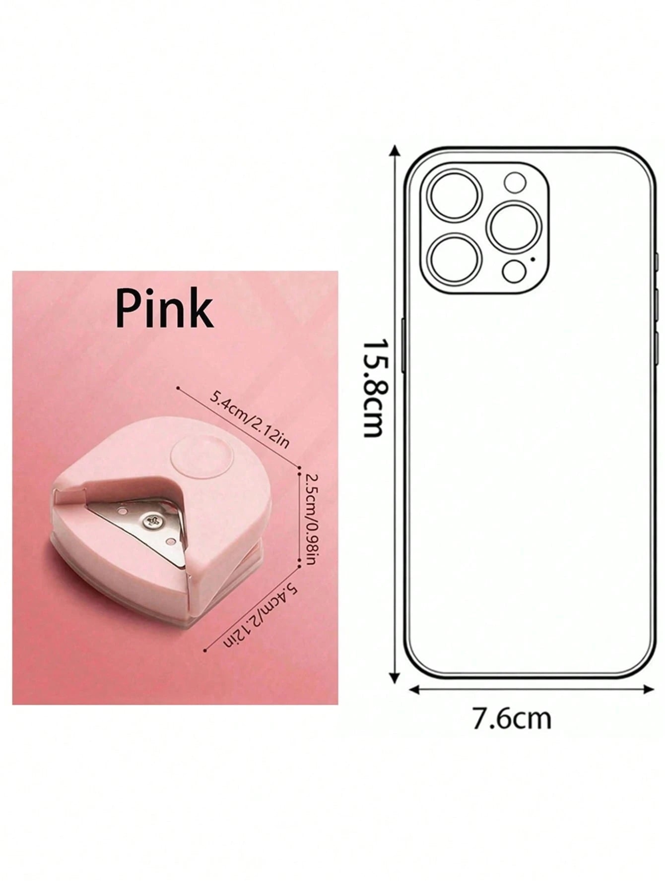 1PC Corner Rounder R4 Corner Punch Portable Paper Trimmer Cutter For Cards Photo Chamfering Cutter Cutting ToolHandmade Photo Paper Card Right Angle Pointed Arc Trimming Paper Cutter, Back To School