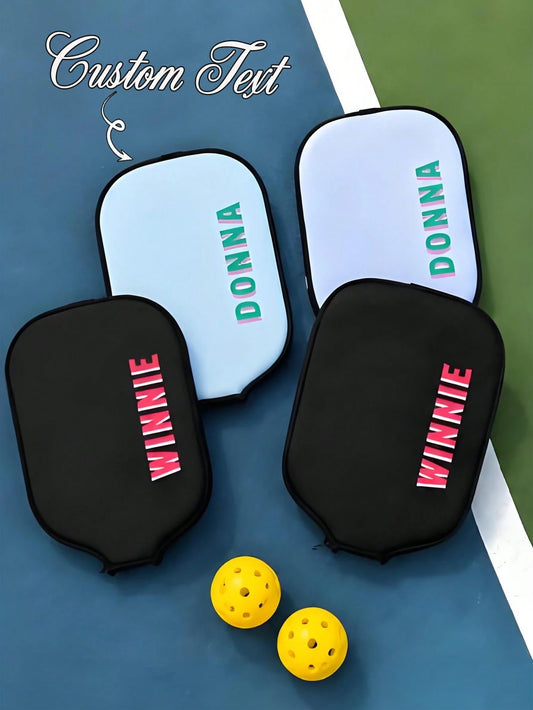 1pc Custom Pickleball Paddle Cover, Custom Pickleball Paddle Cover, Design Your Own Paddle Protector,Personalized Neoprene Paddle Case With Zipper,Personalized Pickleball Paddle Cover, Gift For Pickle