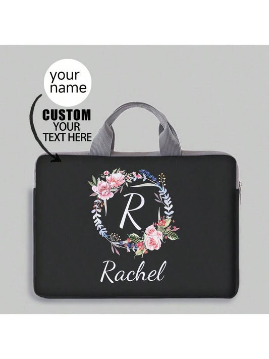 1pc Customized Laptop Bag, Unique Design (Photo, Landscape, Illustration), Large Capacity, Lightweight, Ideal For Back To School Season, School Supplies, Office, Classroom, Teacher Gift, College, Cowo