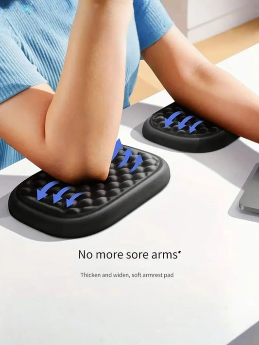 1Pc Ergonomic Memory Foam Wrist Rest Mat For Computer Desk- Comfortable Arm Support Pad For Typing, Gaming And Office Additions, Non-Slip Design, Non-Deforming, Durable Keyboard Arm Rest Cushion Supp