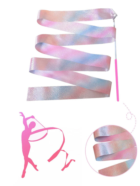 1pc Glittery Dancing Ribbon/artistic Gymnastics Ballet Twirling Streamer