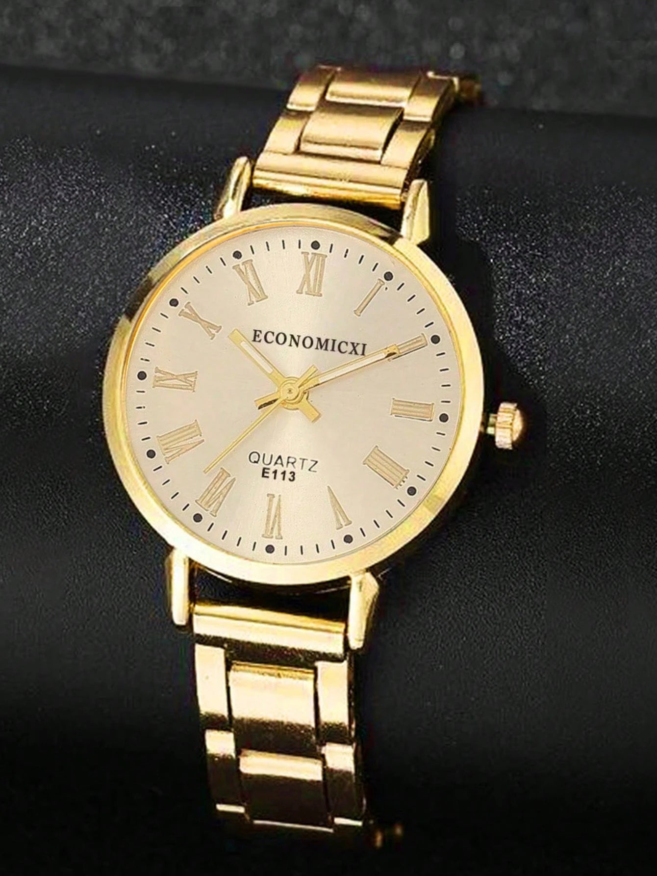 1pc Graduation Digital Small Disc Girls Steel Strap Watch And 1pc Bracelet Jewelry Set For Ladies