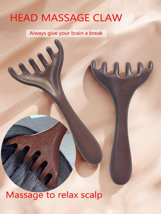 1pc Head Massage Comb, Neck Lifting & Relaxing Comb, Shoulder & Neck Massage Comb, Massage Therapy Comb, Suitable For Head Massage To Relieve Stress, Soothe Emotions, Body Care, Suitable For Travel, O