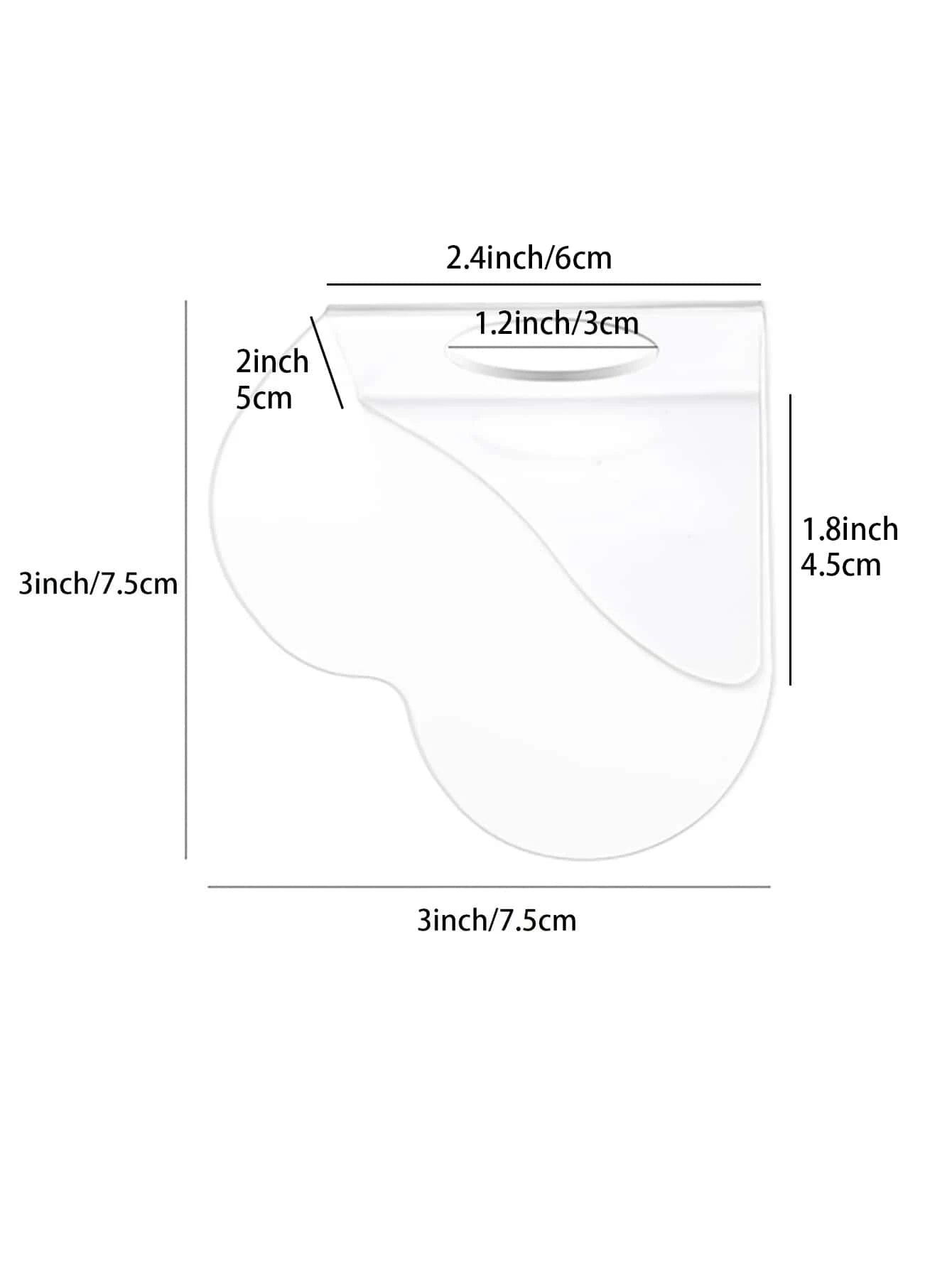 1pc Heart Design Foundation Stirring Palette