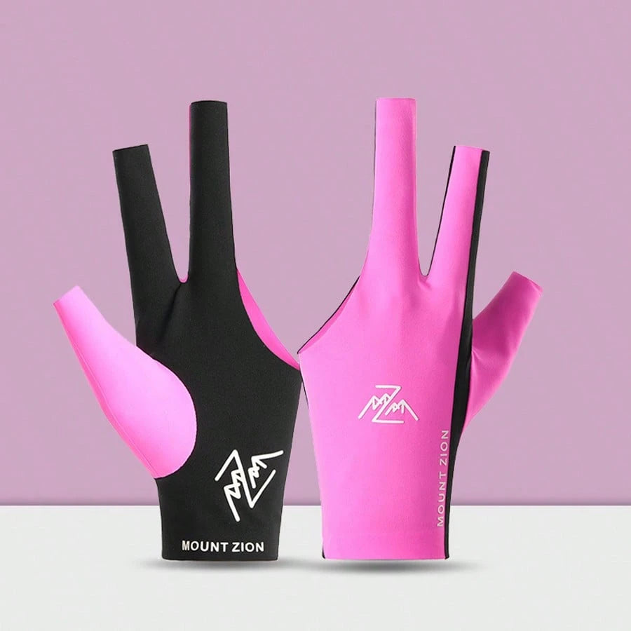 1pc Left Hand Professional Billiard Glove, Lightweight Breathable Anti-Slip Snooker Glove, Summer Thin Seamless High Elastic Ice Silk Cooling Fingerless, Suitable For Snooker And Pool- Anti-Slip Grip