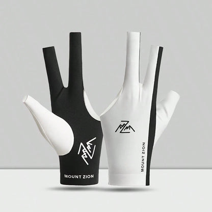 1pc Left Hand Professional Billiard Glove, Lightweight Breathable Anti-Slip Snooker Glove, Summer Thin Seamless High Elastic Ice Silk Cooling Fingerless, Suitable For Snooker And Pool- Anti-Slip Grip