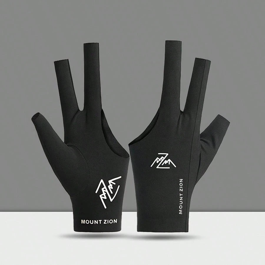 1pc Left Hand Professional Billiard Glove, Lightweight Breathable Anti-Slip Snooker Glove, Summer Thin Seamless High Elastic Ice Silk Cooling Fingerless, Suitable For Snooker And Pool- Anti-Slip Grip