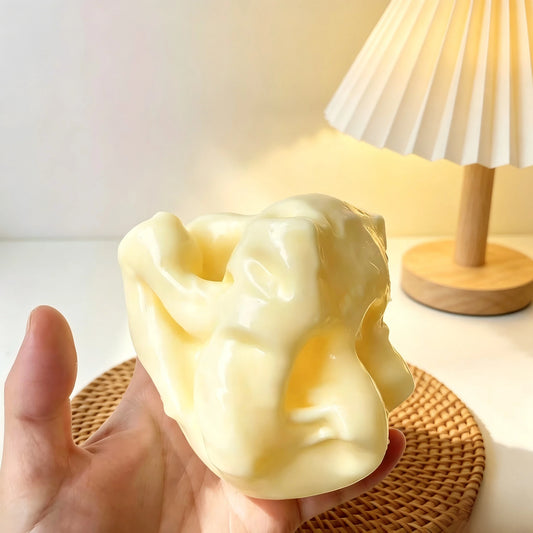 1pc Light Yellow Cheese Coconut Oil Cream Cheese Squishy, Soft Dough Texture, Cream Filling, Silent Squeeze Stress Relief Toy, Suitable For Office Desk Focus And Mindfulness Break, 2026 Popular Adult