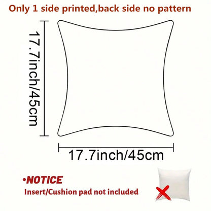 1pc Lodge Style Cat Plush Pillow Cover, Single-Sided Peach Velvet, Polyester, Zipper, Machine Washable, Ideal For Home Decor And Holiday Gifts- Sofa Cushion Cover, Suitable For Valentine's Day, Thank