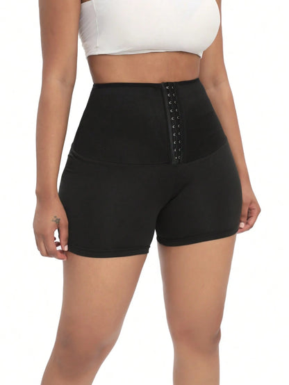 1pc,Outdoor Sports Sweatshirt 3-Minute Shapewear, Suitable For Running, Yoga, Fitness And Other Sports, Cross-Border Hot Selling Women's Breasted Sweatshirt 3-Minute Pants With Semi Coated PU Sweatshi