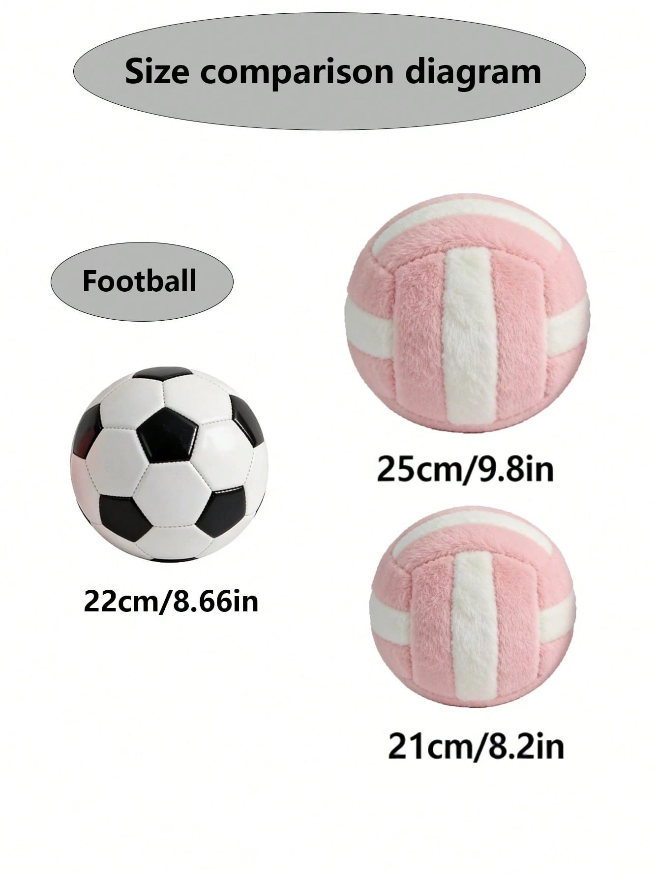 1pc Pink & White Volleyball Shaped Plush Throw Pillow, Decorative Cushion For Home, Sofa, Bedroom, Leisure Area, Serves As Both Decor And Pillow