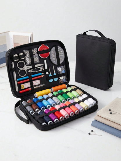 1pc Portable Sewing Kit Household Sewing Tools 10pcs/Set Thread Box Patching Needle Threader Hand Stitching Supplies Valentine DAY, Valentines Wedding, Birthday