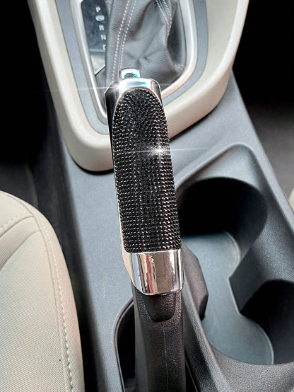 1pc Rhinestone Decor Car Handbrake Cover