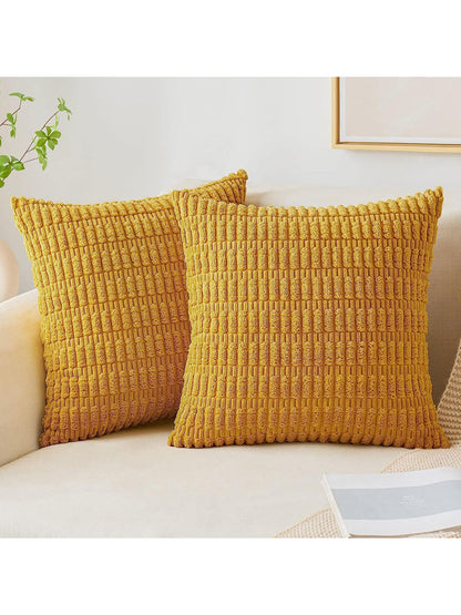 1pc Simple Velvet Pillowcase