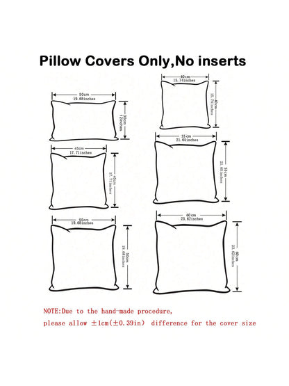 1pc Simple Velvet Pillowcase